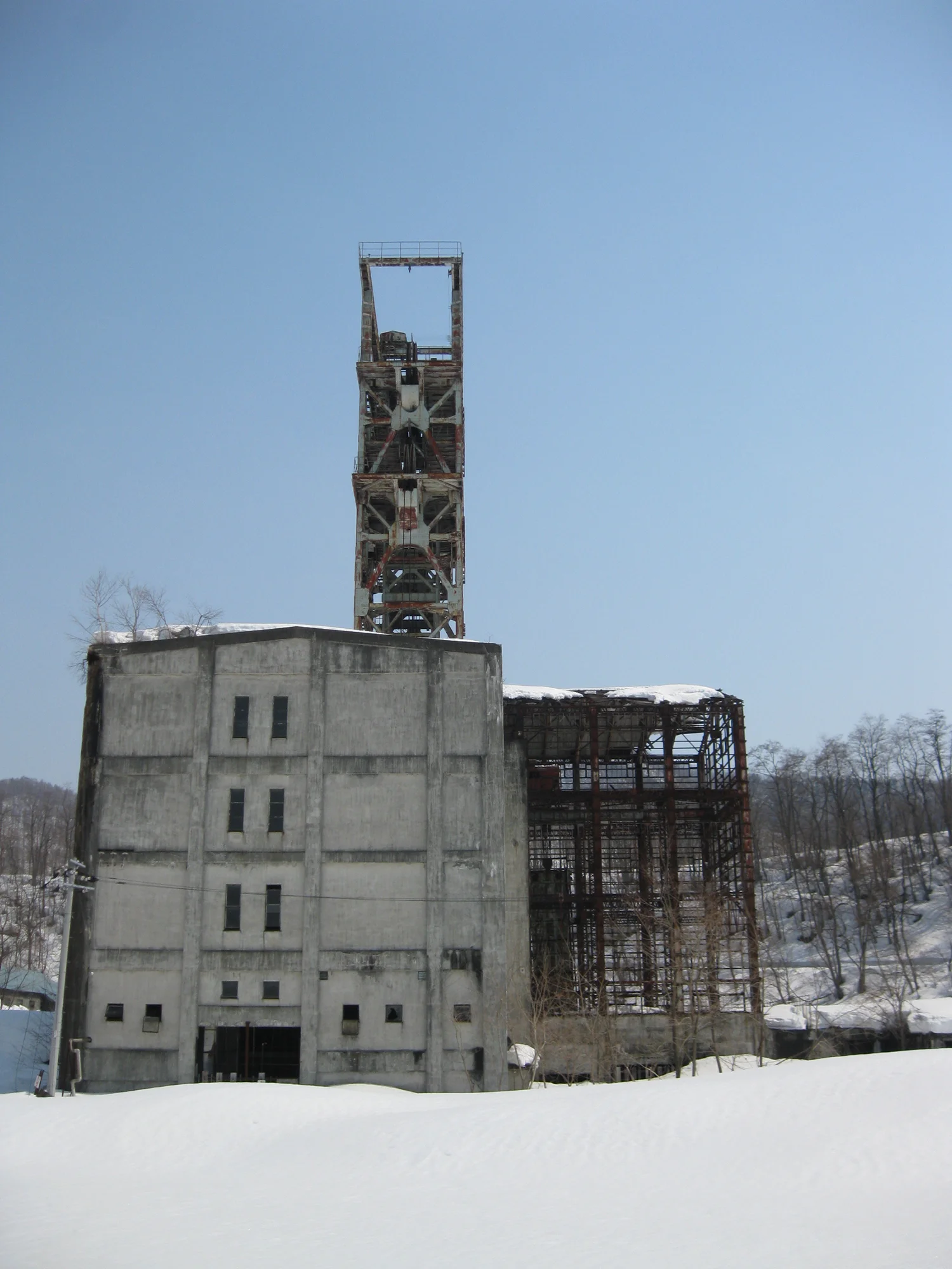 Sumitomo Ponbetsu Coal Mine Headframe