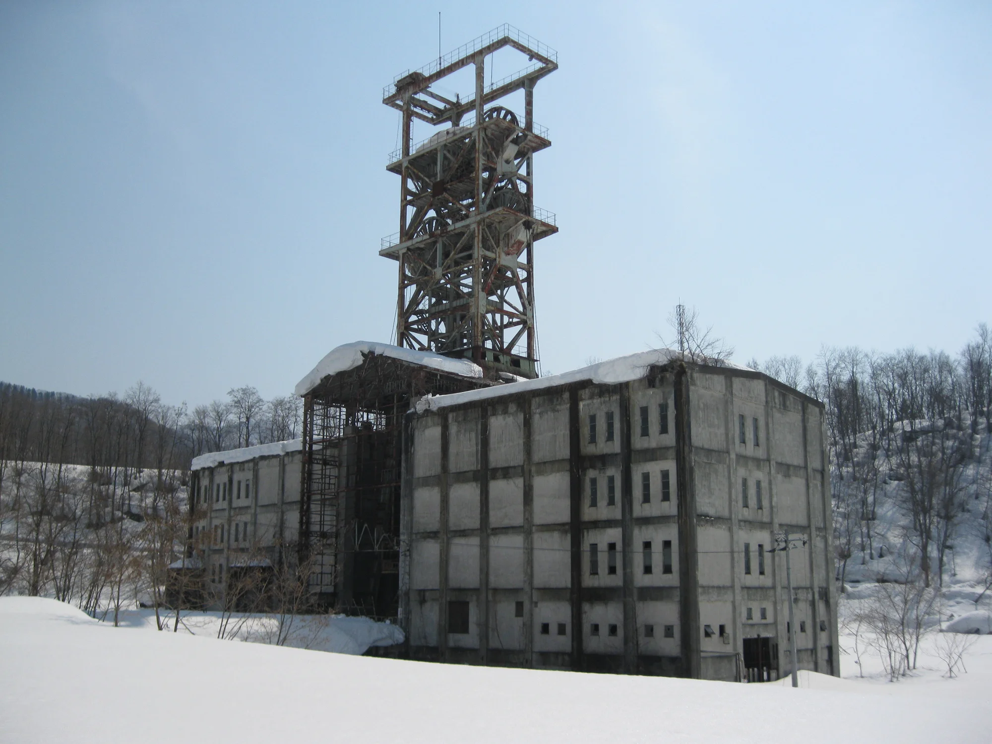 Sumitomo Ponbetsu Coal Mine Headframe